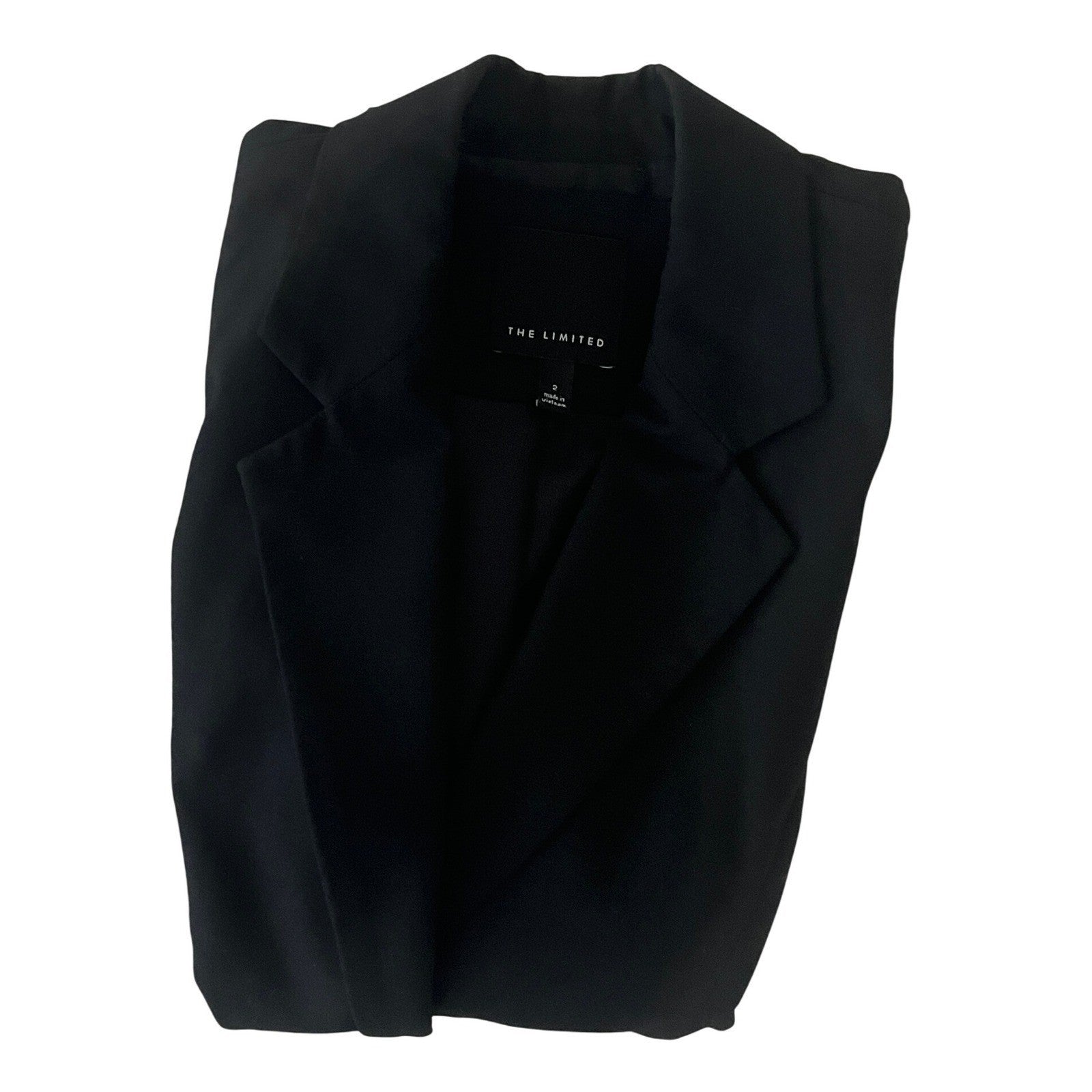 The Limited Classic Tailored Black Two Button Blazer Jacket Size 4 Professional