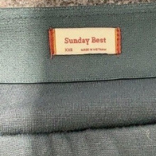 Aritzia Sunday Best Teal Tulip Hem Mini Skirt S W27 NWOT Preppy Chic