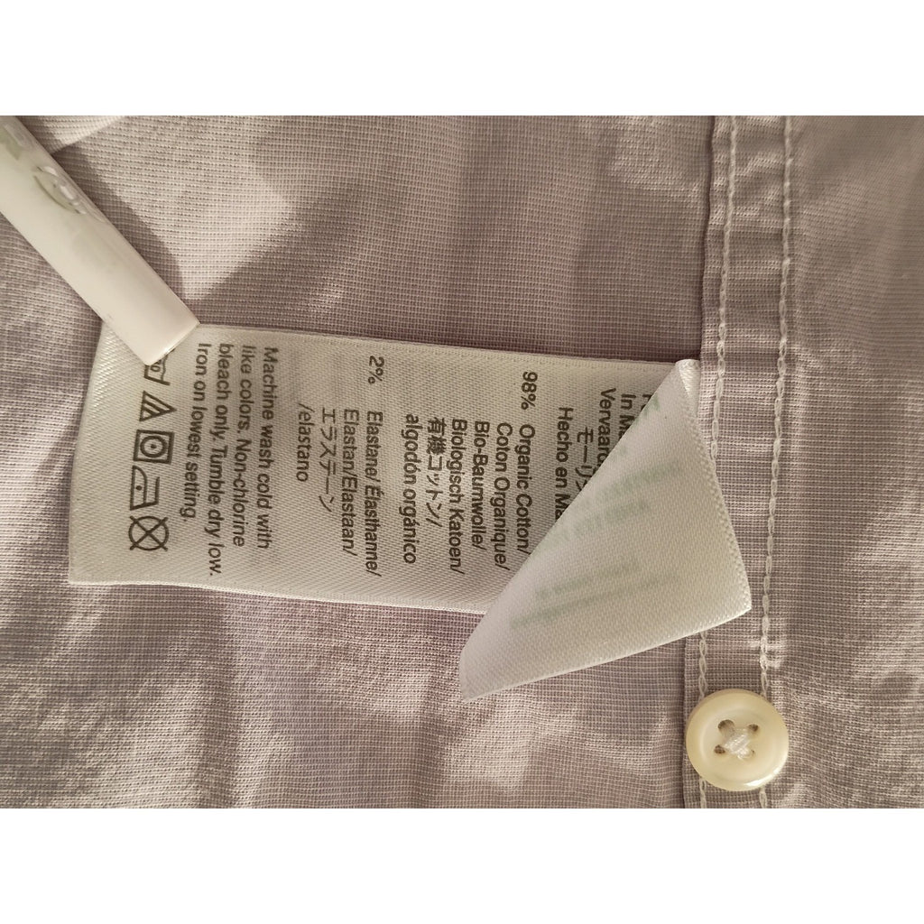 J.Crew Secret Wash Organic Cotton Slim Shirt Mens Medium Classic Easy
