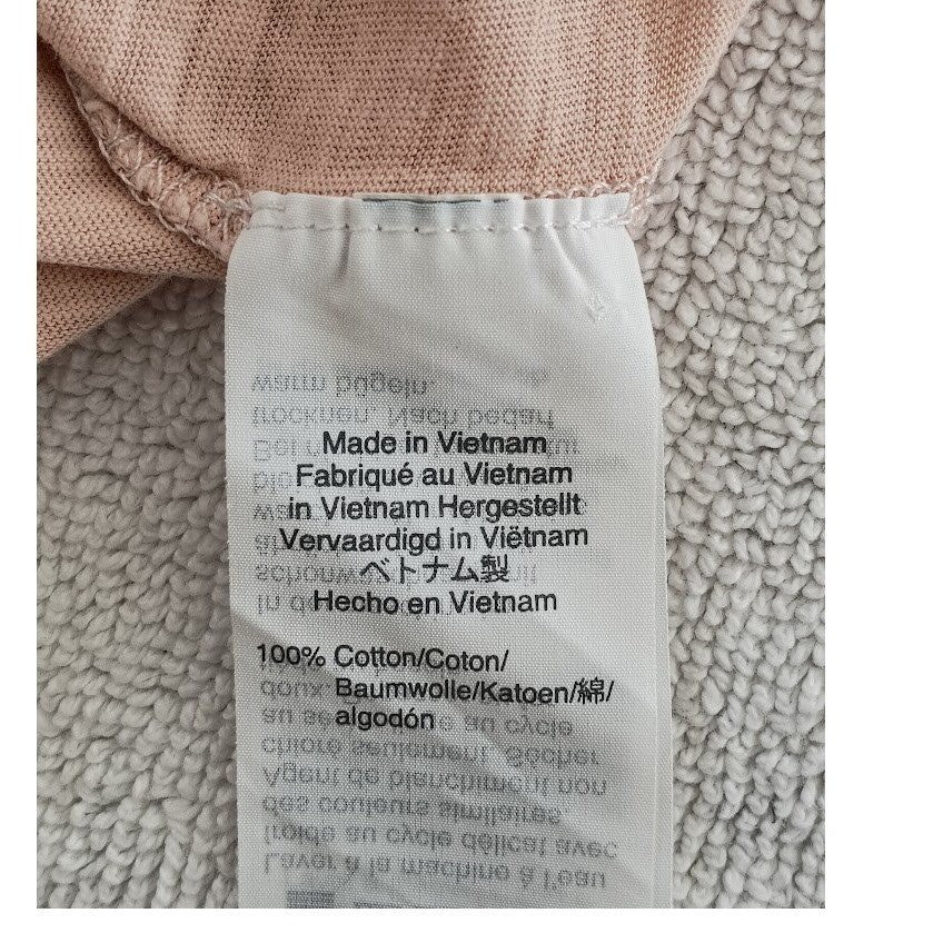 Madewell Blush Pink V Neck Pocket Tee 100% Cotton Minimalist  Basic Fits Small