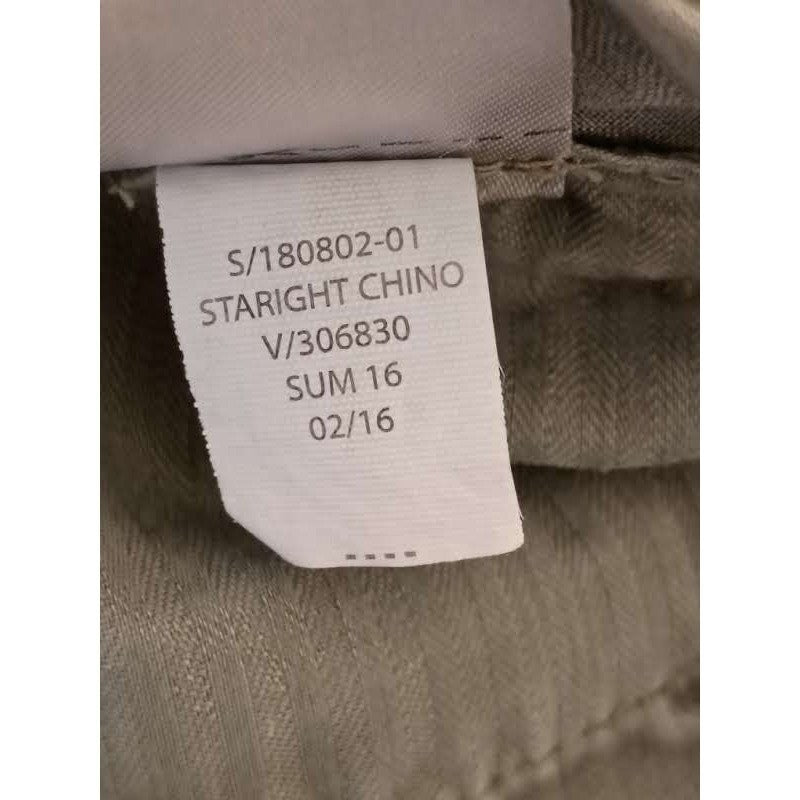 Banana Republic Straight Pants Olive 97% Cotton Stretch Womens 28x27