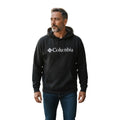 Columbia Black Logo Hoodie Sweatshirt Size L