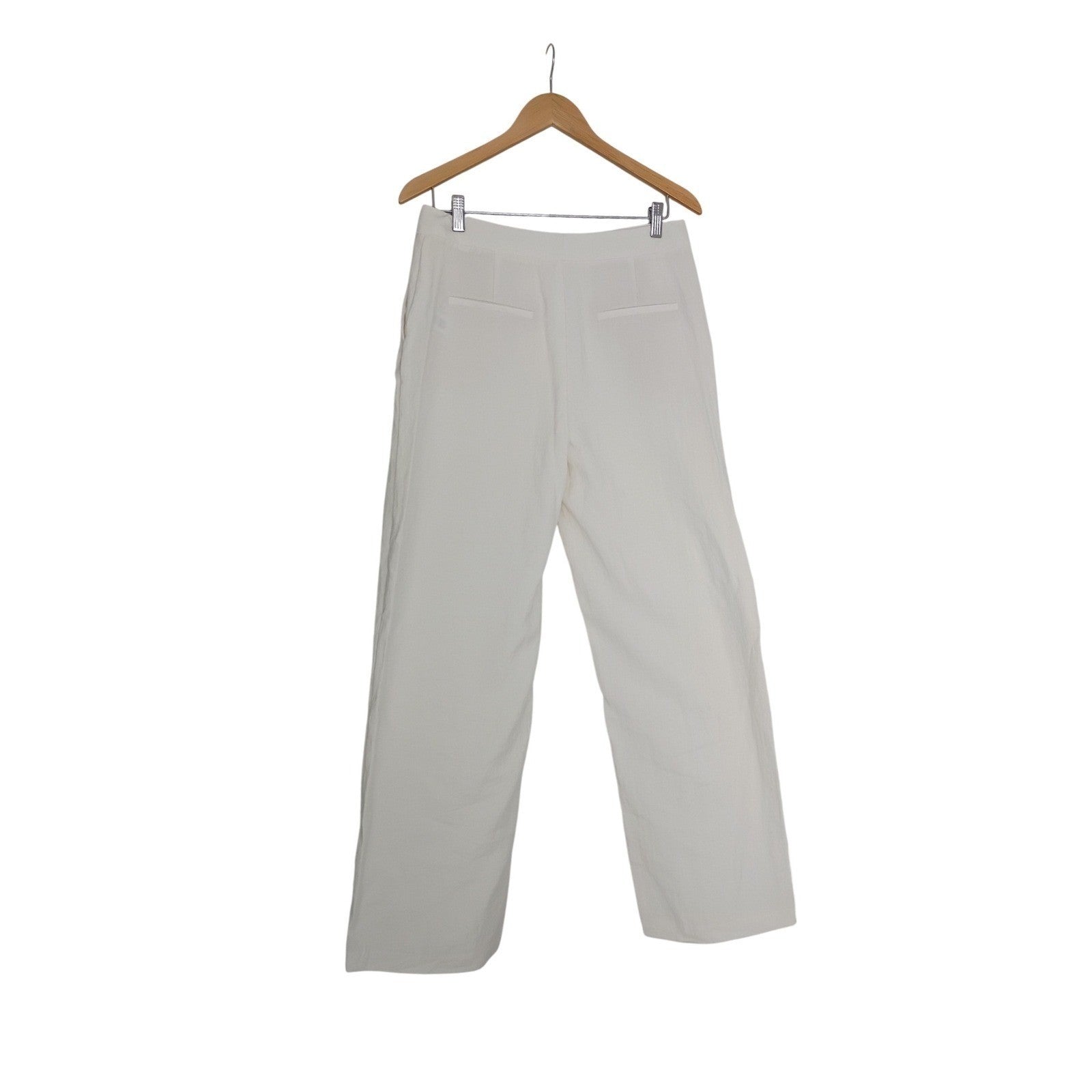 ZARA - NWOT Cream Wide Leg Cropped Pants Women's Size M