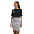 Aritzia Sunday Best Gray Knit Mini Skirt Soft Stretch Preppy Schoolgirl M NWOT