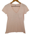 Madewell Blush Pink V Neck Pocket Tee 100% Cotton Minimalist  Basic Fits Small