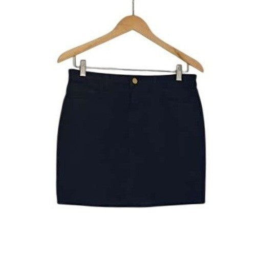 J Brand Gwynne Black Corduroy Mini Skirt 26 S 15 L Preppy Dark Academia Coquette