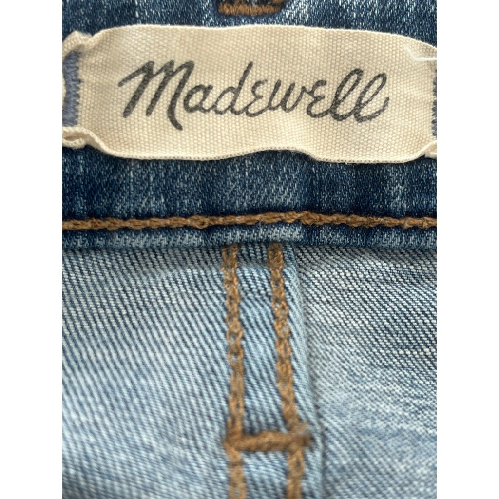 Madewell Curvy High Rise Skinny Jeans Medium Wash Distressed Size 29