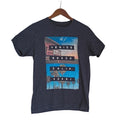 Venice Beach Graphic Tee Blue Cotton Men's M Retro Surf Beach California SURF