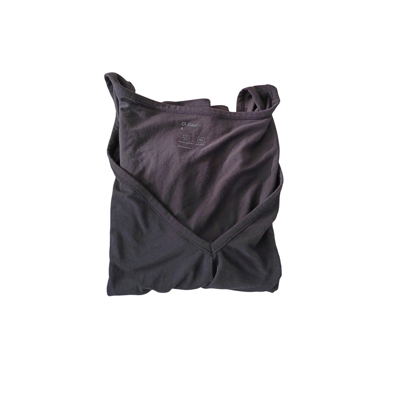 GAPFIT Black Moisture Wicking Breathable Twist-Front Athletic Tank Top S