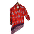 Maeve Anthropologie Boto Red Ikat Geometric Print Tunic Top Fits S Peasant $118