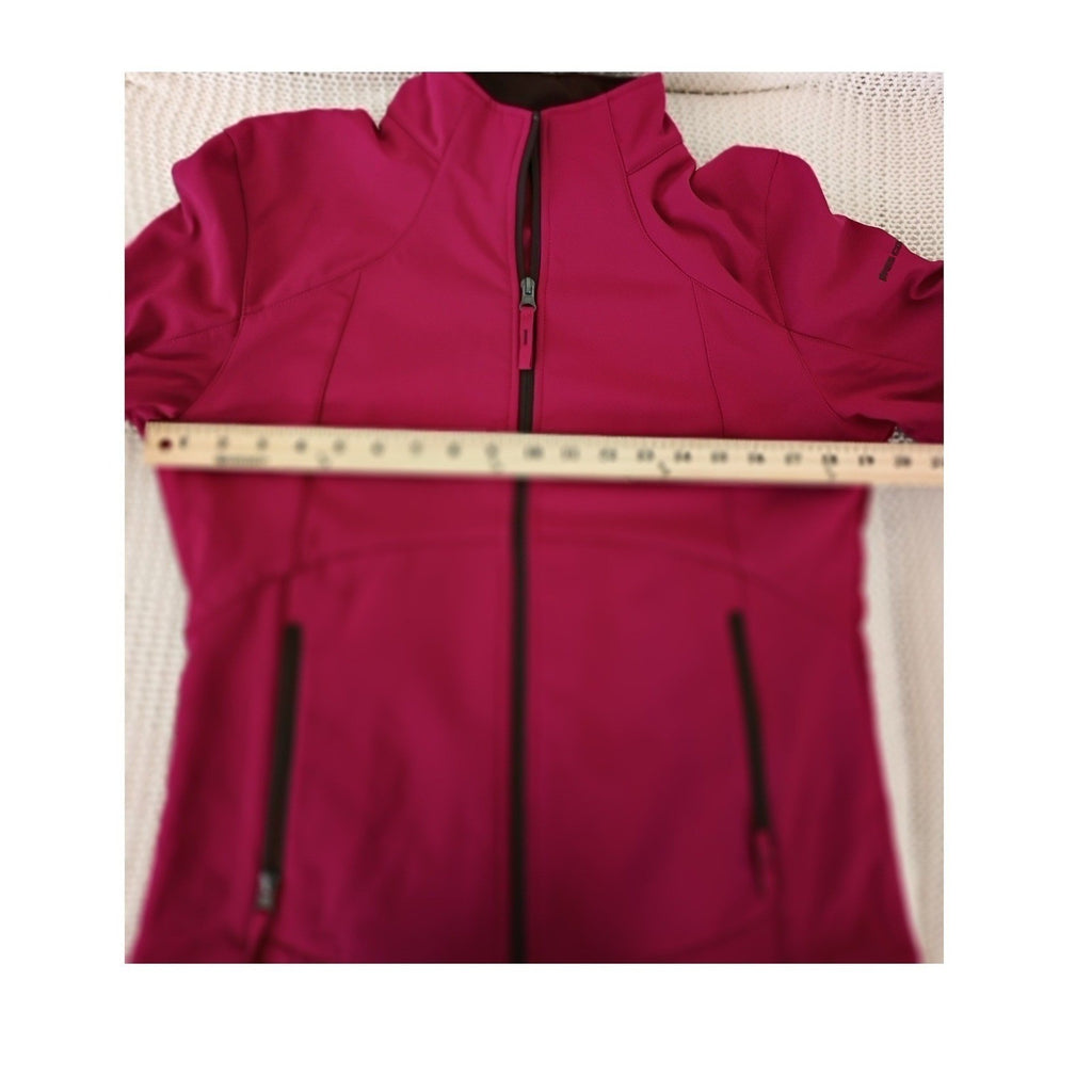 Free Country Womens Softshell Jacket Magenta Pink Fleece Lined Size M RN 82608