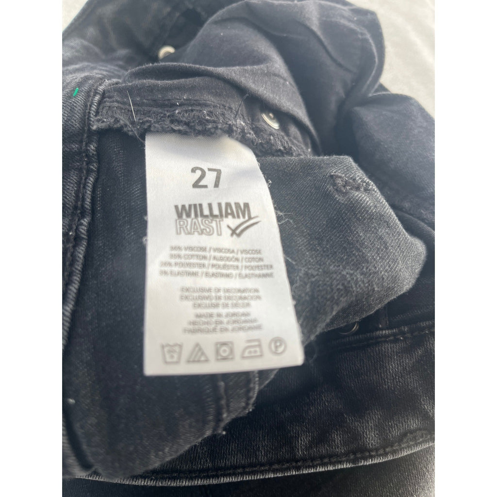 William Rast Slim Straight Black Wash Denim 27x29 NWOT Heritage Premium Jeans