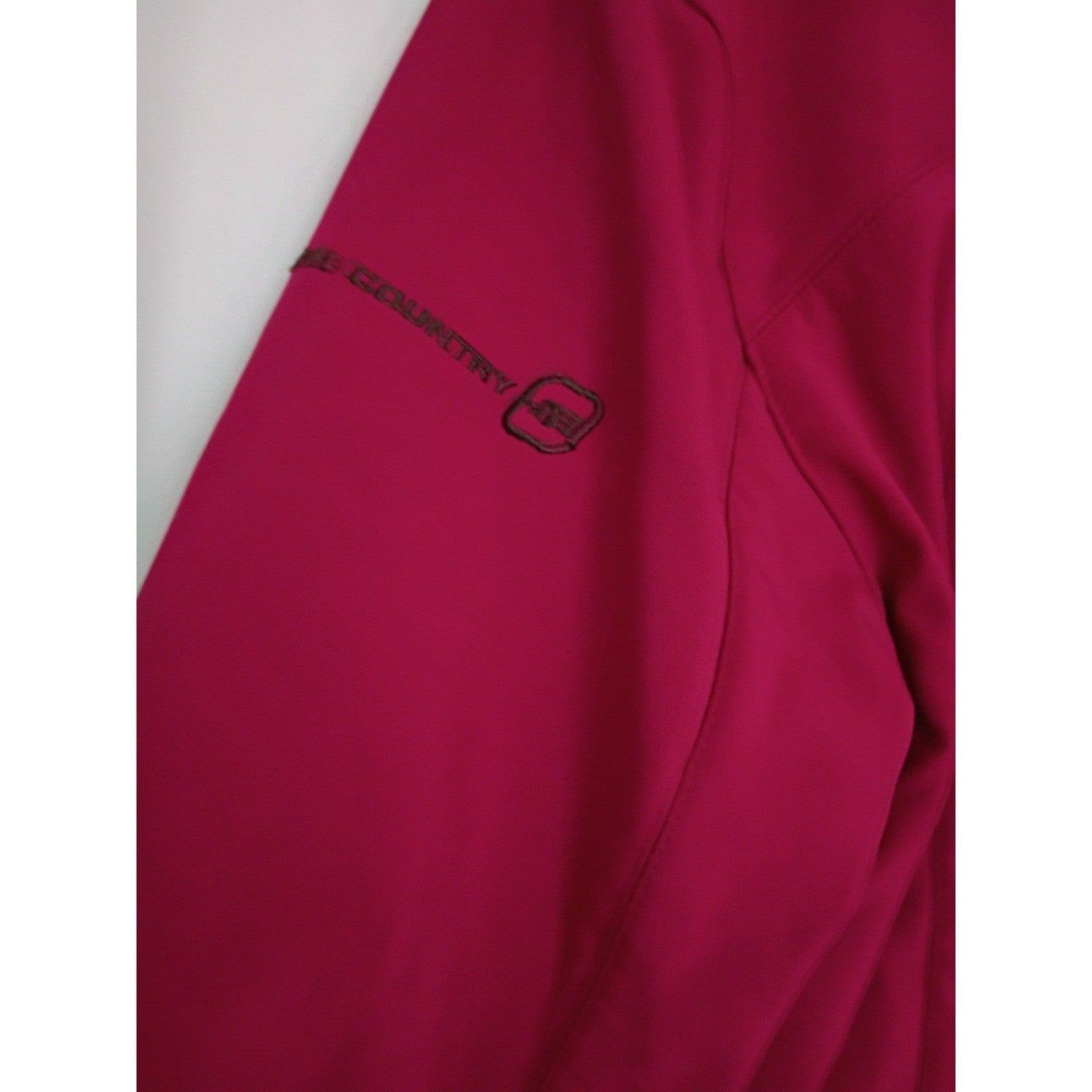 Free Country Women's Pink Softshell Jacket Full Zip Pockets Size Medium