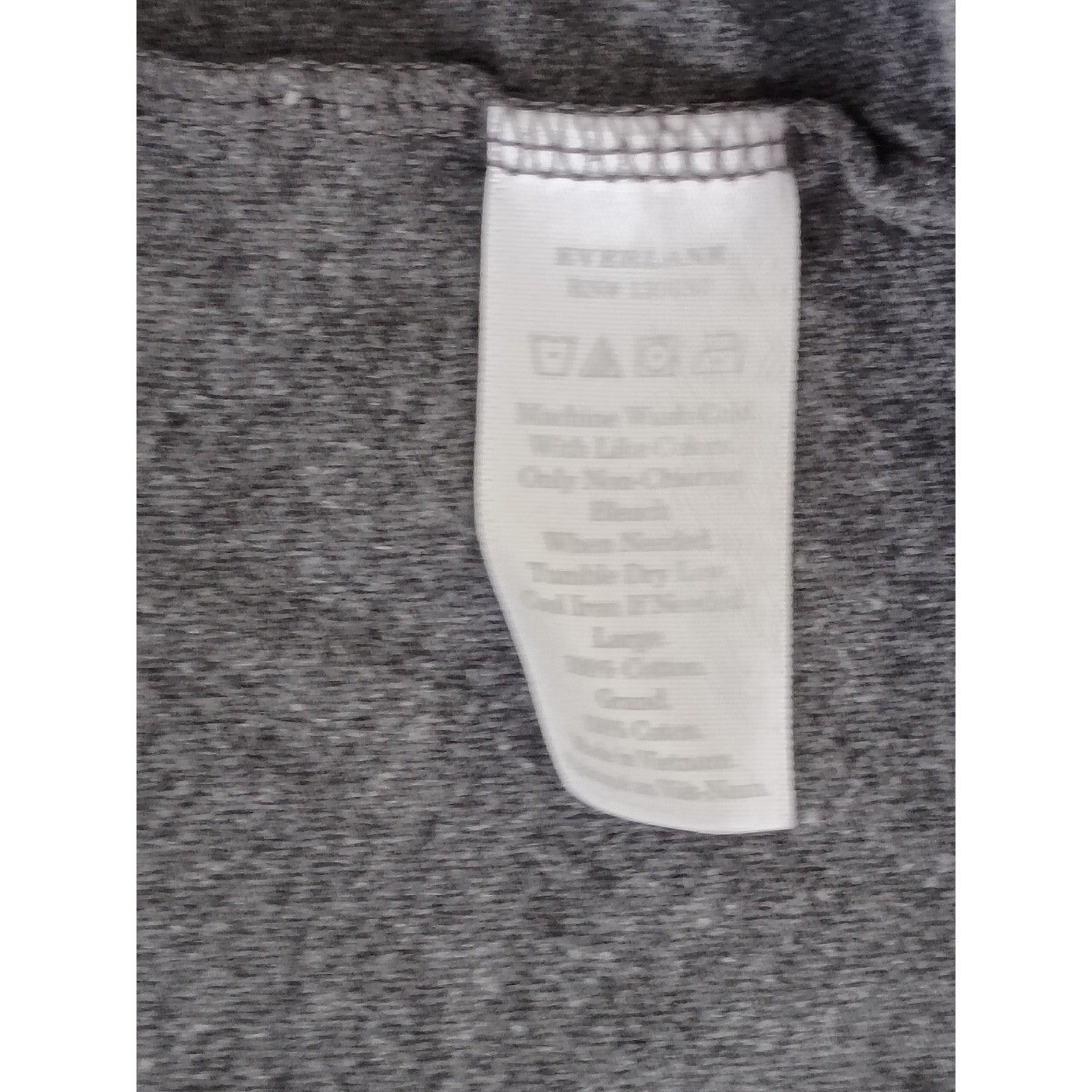 Everlane Crew Neck T Shirt Basic Essential Heather Gray Cotton Small/Medium