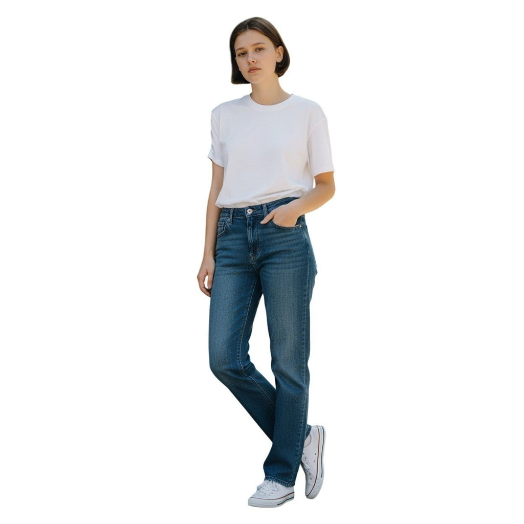 NVFELIX Blue Relaxed Fit Denim Jeans 26x30 Casual Boho