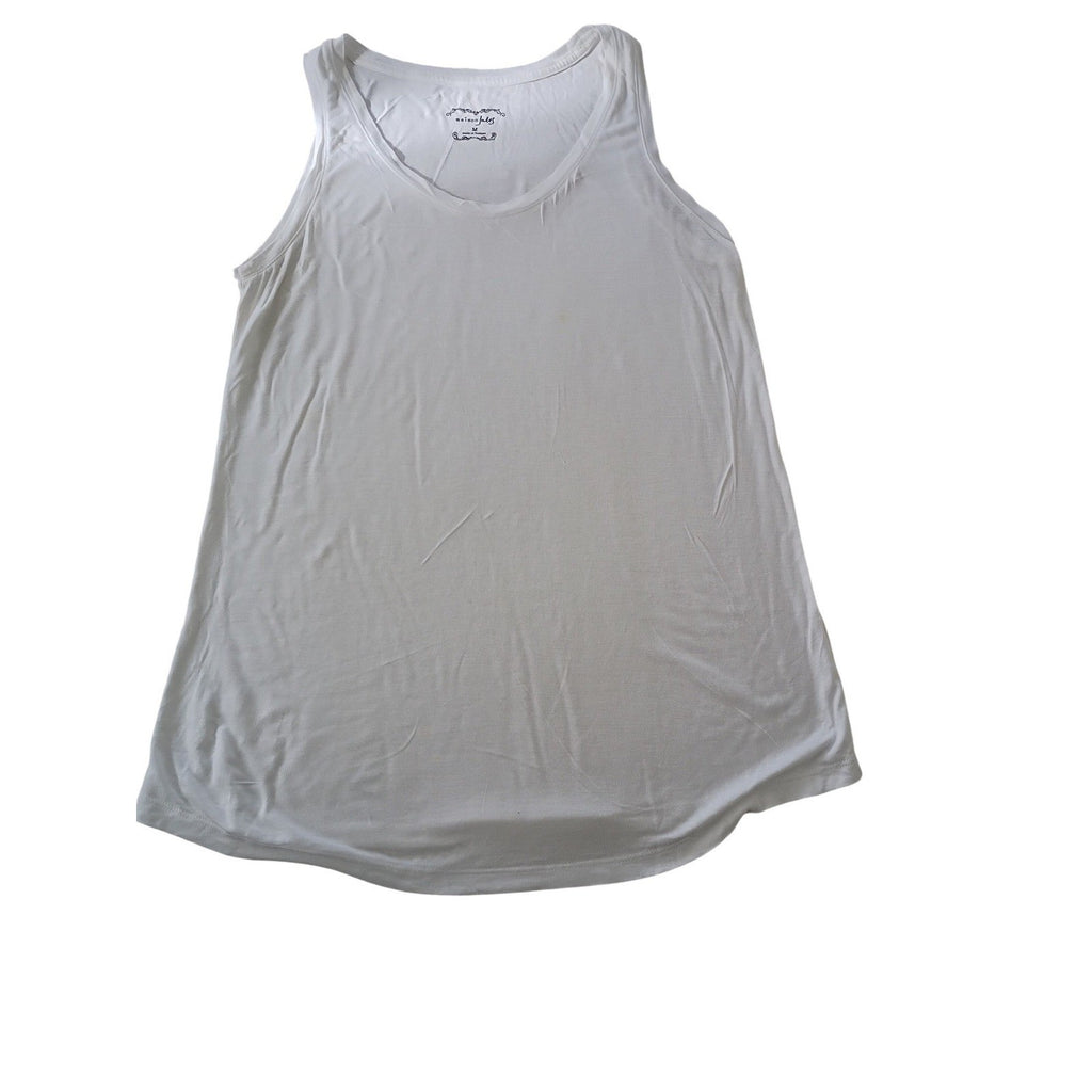 Maison Jules White Scoop Neck Sleeveless Tank Top M Basic Casual