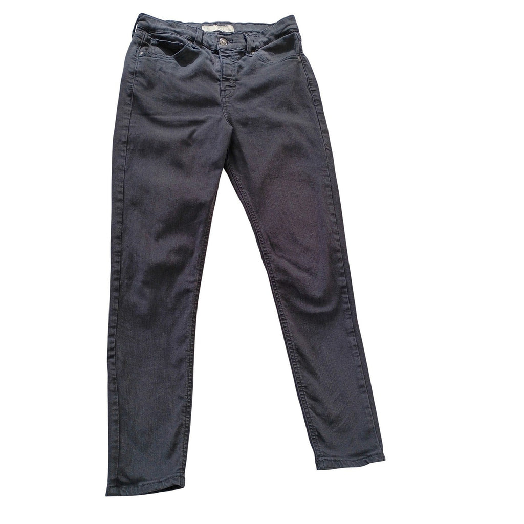 Topshop Moto Jamie High Rise Ankle Grazer Jeans 28x26 Charcoal Gray Skinny