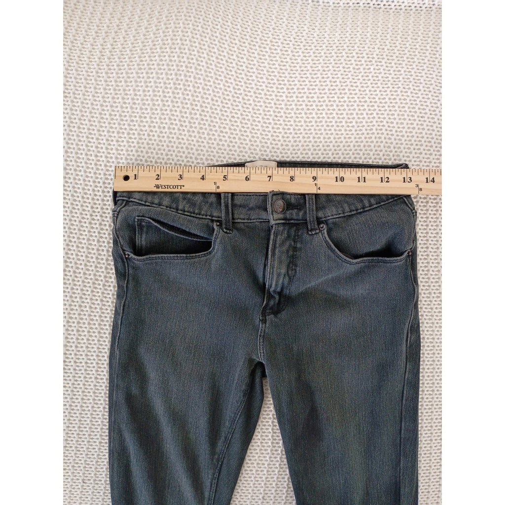 Obey Propaganda Skinny Jeggings Charcoal Grey Dark Wash Denim Women Size 28x30