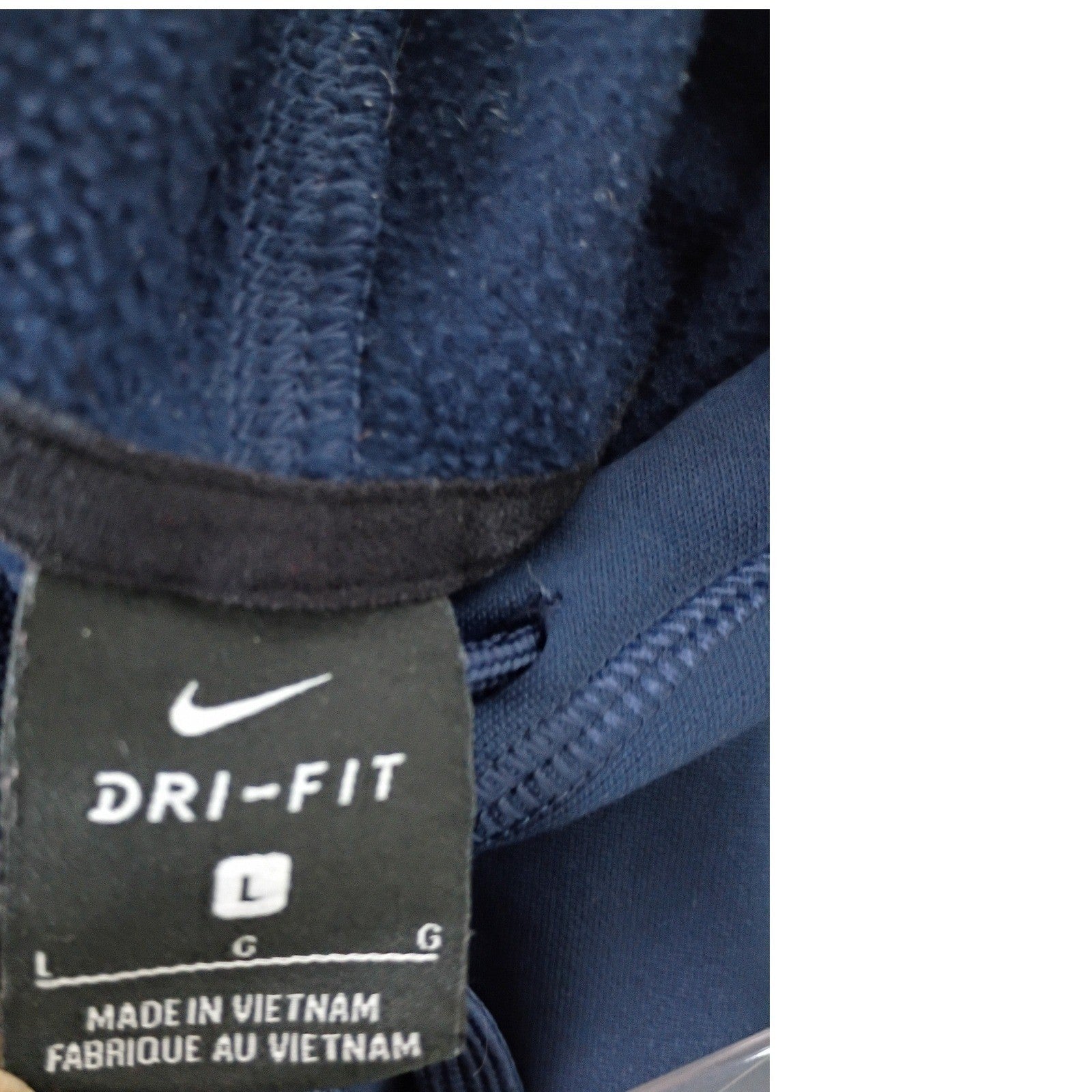 Nike Dri-Fit Carolina Tar Heels Hoodie Mens L Navy Blue UNC Pullover Sweatshirt
