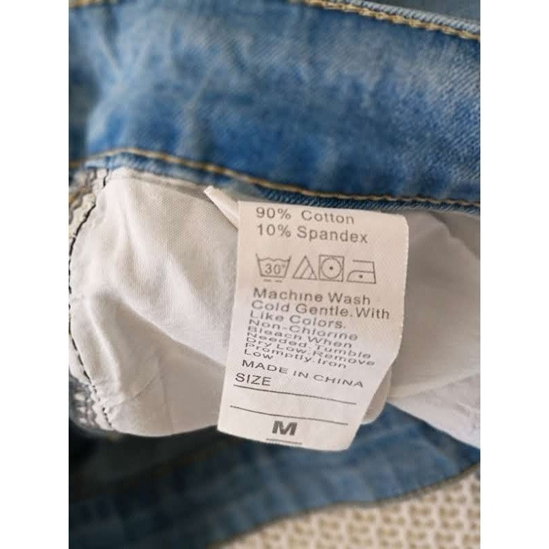Light Wash High Rise Flare Jeans Vintage-Style Bell Bottom Denim 31x30