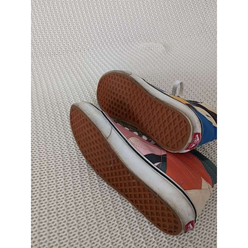 Vans Sk8-Hi MoMA Museum of Modern Art Multi Color Sneakers Women's 7 NWOT $90