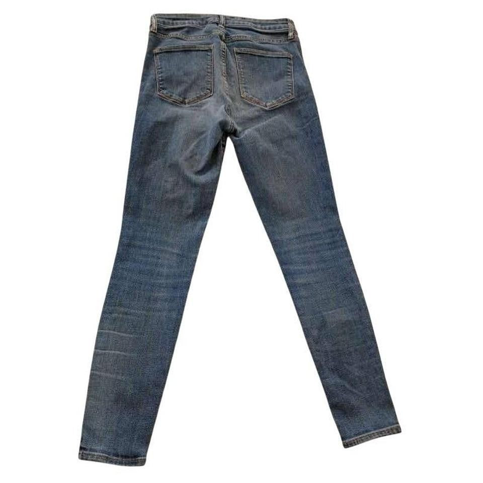 Gap Universal Legging High Rise Skinny Jeans Medium Wash Distressed 28 6R