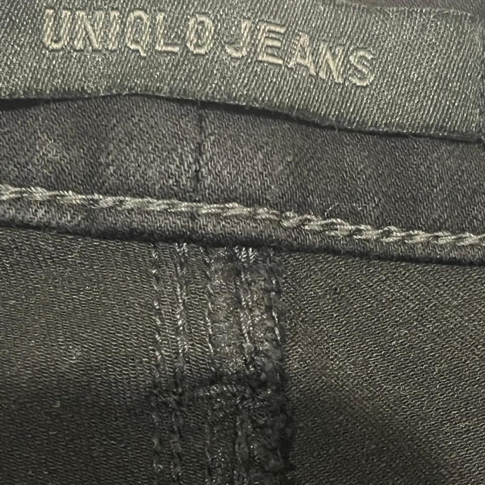 Uniqlo Jeans Womens Black Skinny Tapered High Rise Ultra Stretch Pants 26
