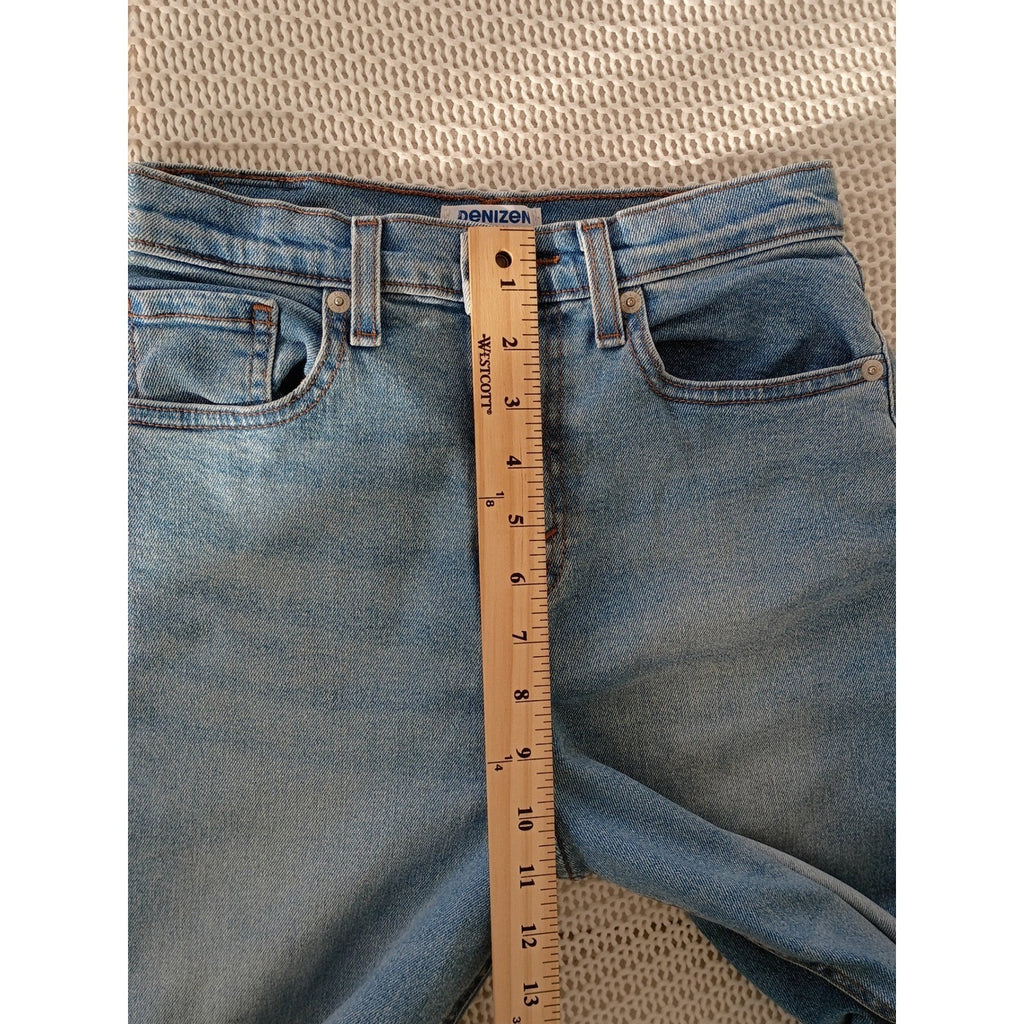 Levi's 501 Straight Leg Jeans Distressed Blue Wash Button Fly Women W25 L30