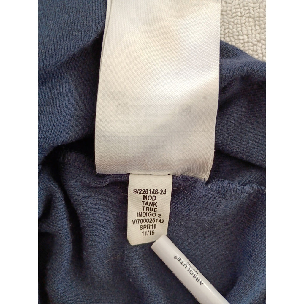 GAP Mens Tank Top Navy Blue Size L Cotton Modal Blend Basic Everyday
