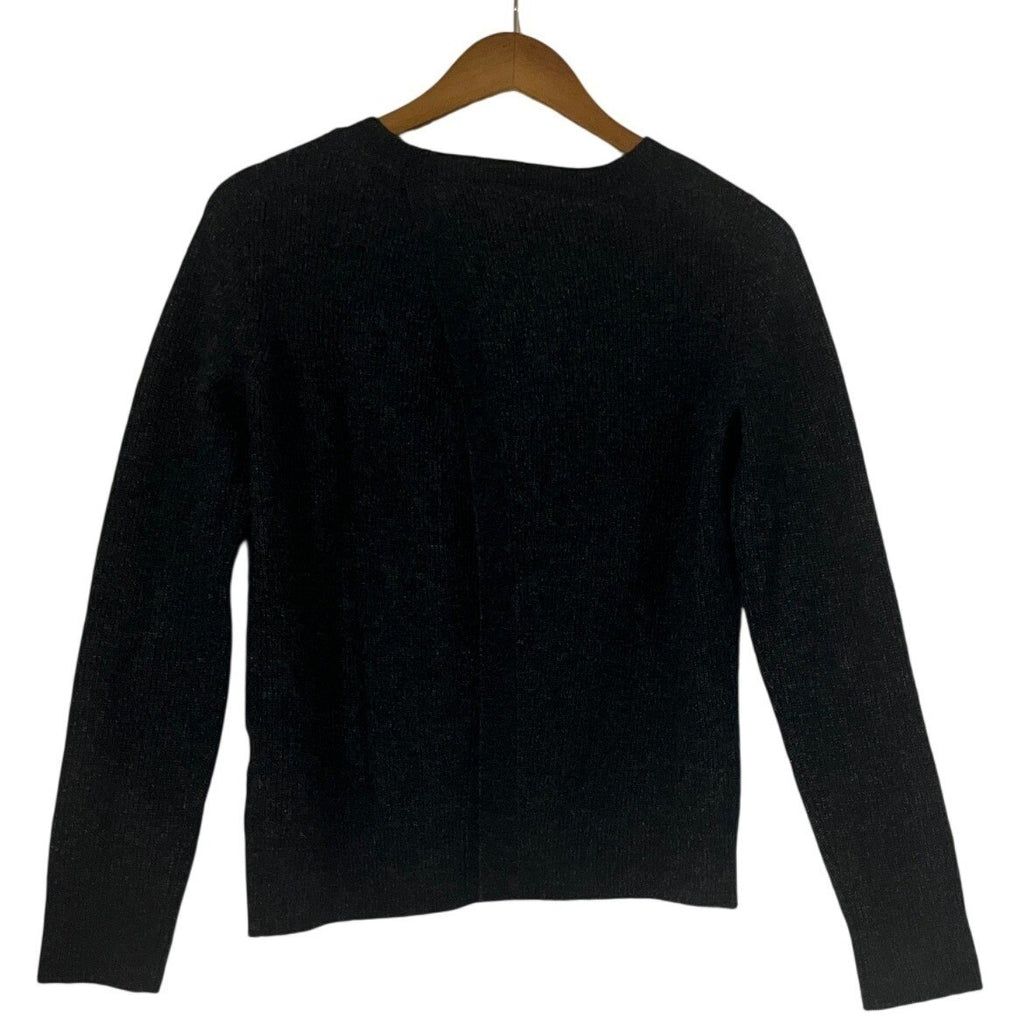 Abercrombie Fitch NWOT Wool Mohair Dark Gray Knit Sweater Pullover Long Sleeve S