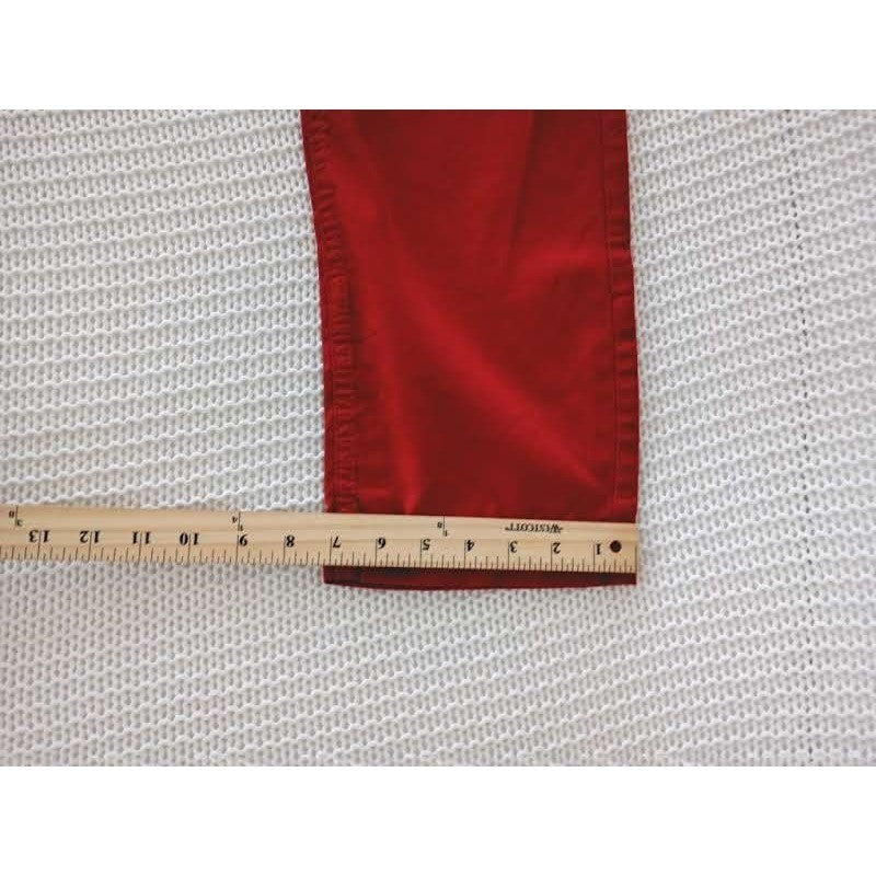 American Eagle Red Chino Pants 30x34 NWT Slim Straight Classic Vibrant