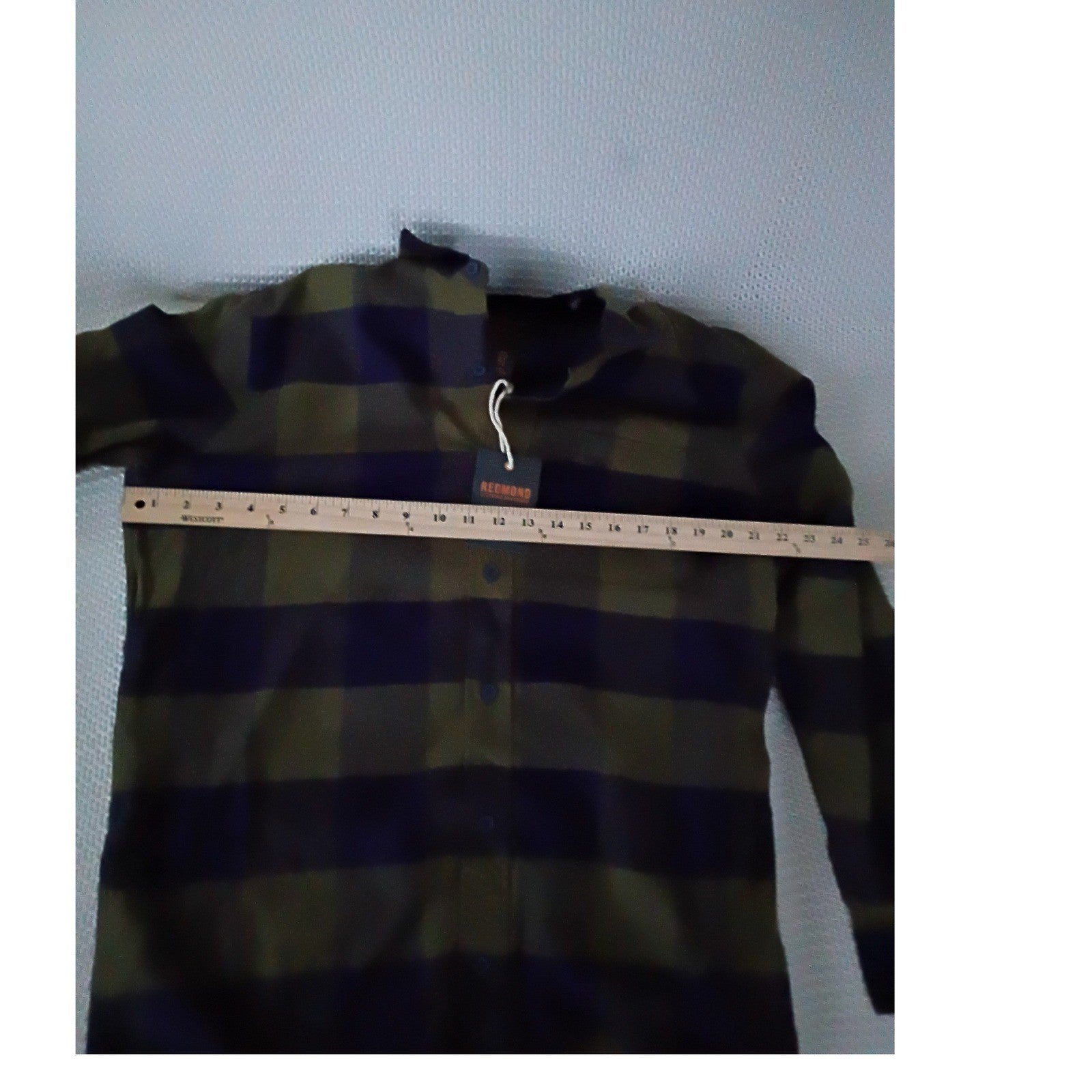 Redmond Clothing NWT Mens Everyday Cozy Casual Plaid Button Front Shirt Size M