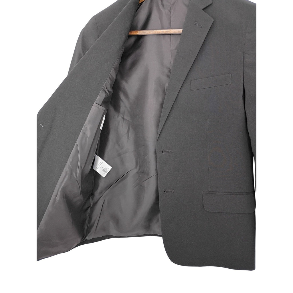 Calvin Klein Boys 12 Charcoal Gray Blazer Suit Jacket Formal Wedding