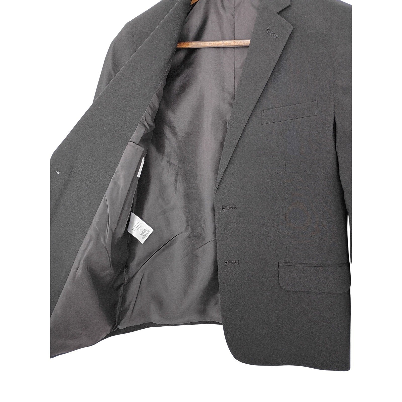 Calvin Klein Boys 12 Charcoal Gray Blazer Suit Jacket Formal Wedding