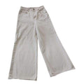 ASOS Denim Ecru Off White Wide Leg Jeans 26x26 100% Cotton High Waisted $55