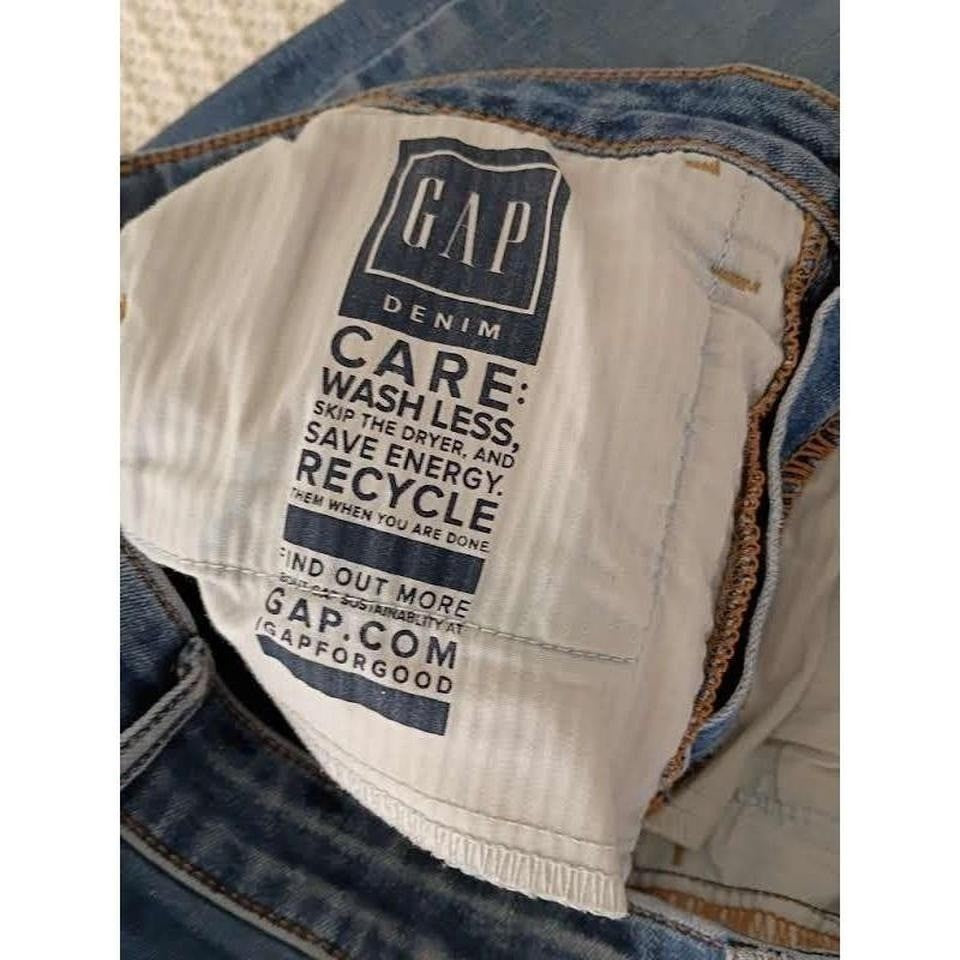 Gap Universal Legging High Rise Skinny Jeans Medium Wash Distressed 28 6R