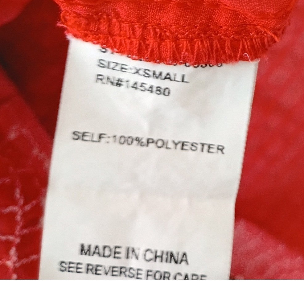 Maeve Anthropologie Red White Grid Print Ruffle Camisole Top Fits S Coastal