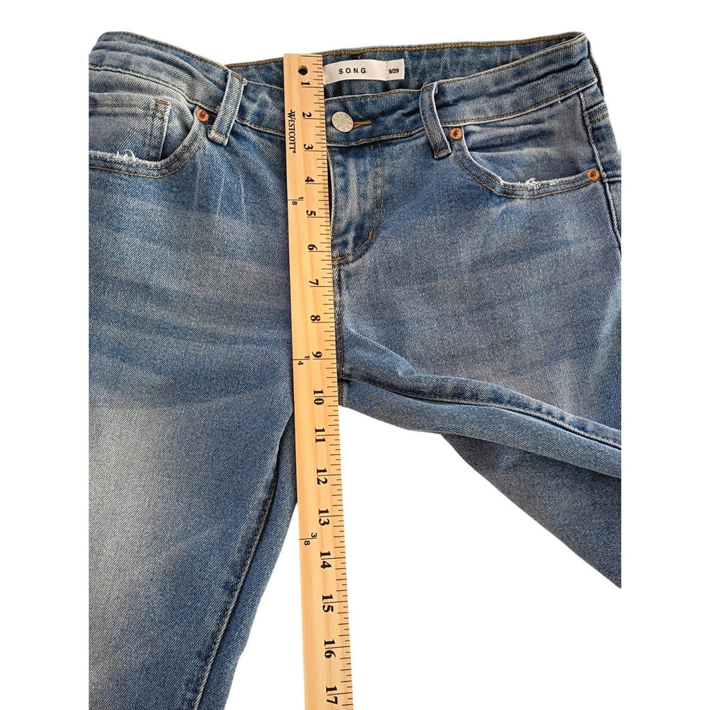 Y2K Vintage Flare Bootcut Jeans Blue Denim 29x29 Effortless S.O.N.G.