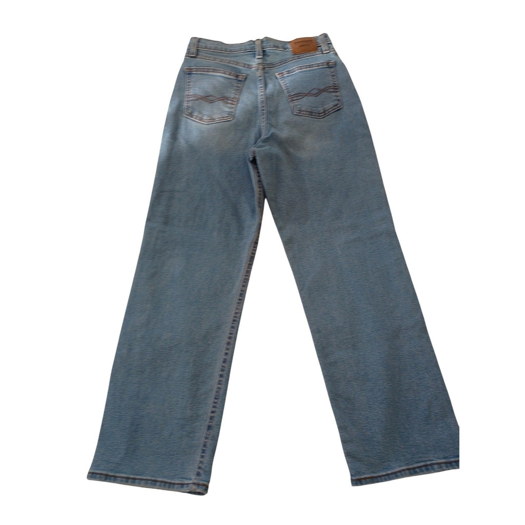Levi's 501 Straight Leg Jeans Distressed Blue Wash Button Fly Women W25 L30