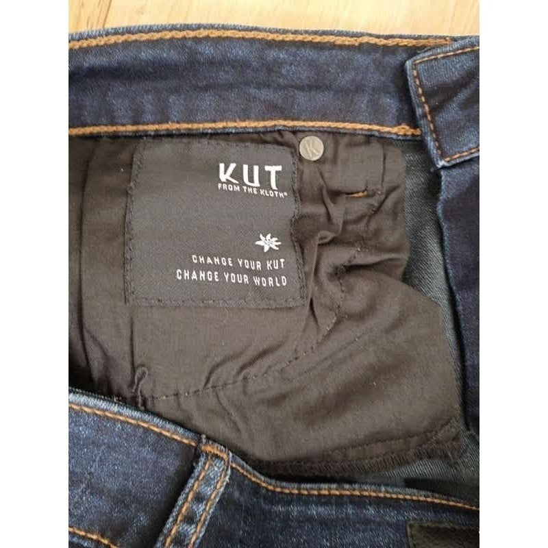 KUT from the Kloth Donna High Rise Skinny Jeans Dark Wash Fits 27-28x26 NWOT