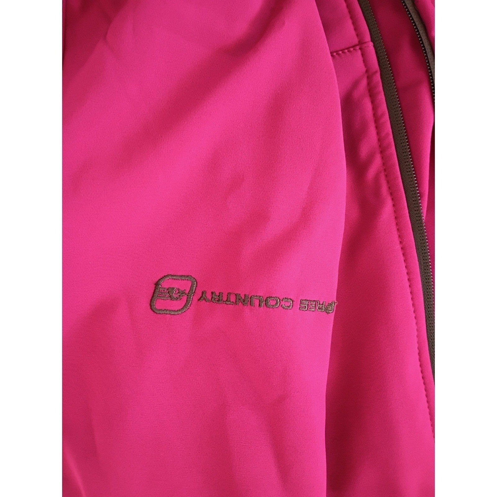 Free Country Womens Softshell Jacket Magenta Pink Fleece Lined Size M RN 82608