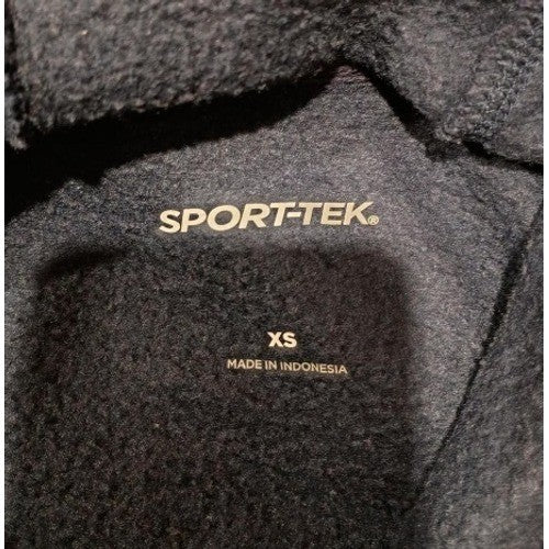 Sport-Tek Navy Pullover Hoodie American Flag Patch Embroidered Logo NWOT Size L