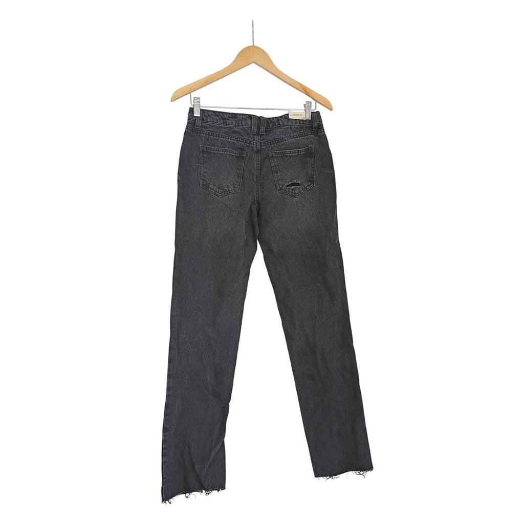 Banjara NWT Y2K Studded Embellished Distressed Raw Hem Jeans 27x28 Rocker Chic