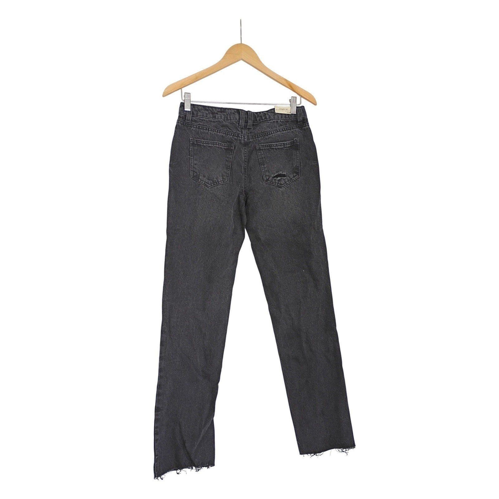Banjara NWT Y2K Studded Embellished Distressed Raw Hem Jeans 27x28 Rocker Chic