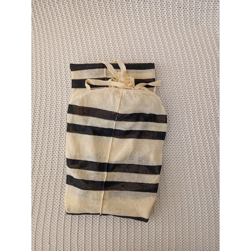 Zulu & Zephyr Striped Organic Linen Halter Maxi Dress Fits S NWOT $230 Coastal
