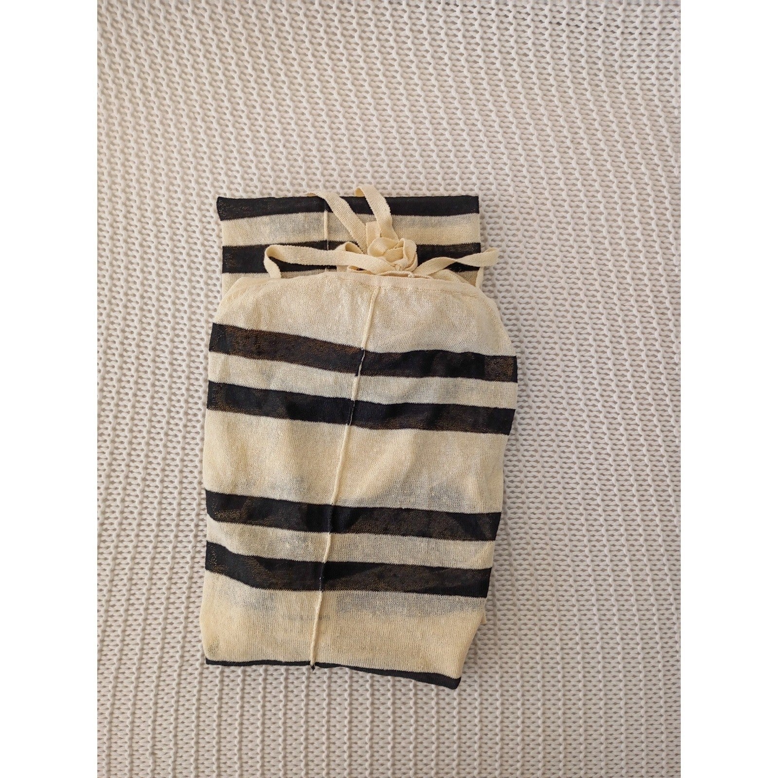 Zulu & Zephyr Striped Organic Linen Halter Maxi Dress Fits S NWOT $230 Coastal