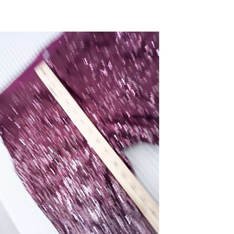 Cable & Gauge Burgundy Sequin Ombre Pants Womens S Party NWOT