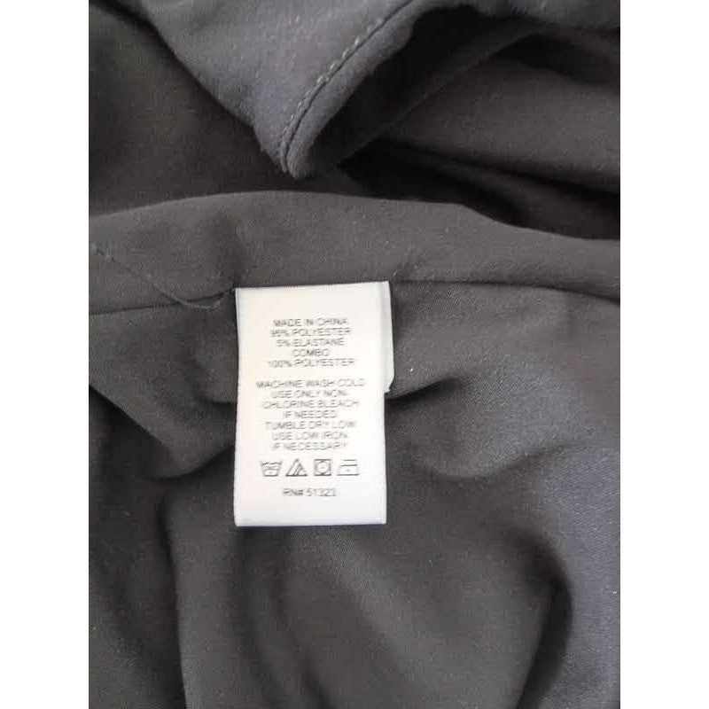 1.STATE Black Wrap Dress S NWOT Tulip Hem Midi VNeck Stretch Cocktail Minimalist