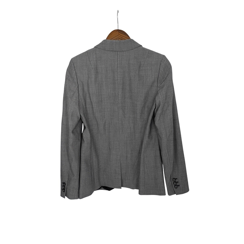 Banana Republic NWOT Grey Wool Blend Blazer Suit Jacket Women Size 4 Career