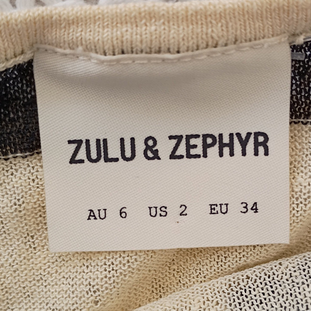 Zulu & Zephyr Striped Organic Linen Halter Maxi Dress Fits S NWOT $230 Coastal